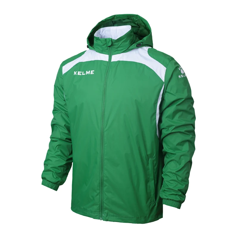 KELME, спортивное детское футбольное Джерси, куртка для спорта на открытом воздухе, мужская куртка для бега, тренировочная куртка для упражнений, ветрозащитная одежда, coatK15S607-1