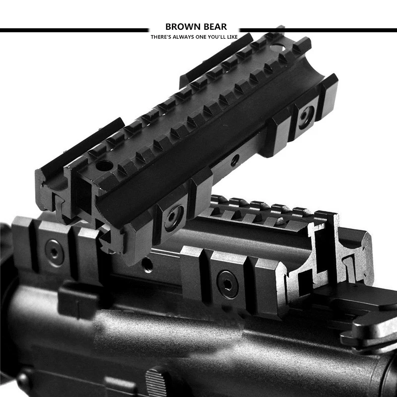 التكتيكية الثلاثي الجانب انظر الظهور شقة أعلى ثلاثي السكك الحديدية الناهض جبل 11mm/20mm ويفر/ picatinny السكك الحديدية صالح. 223 بنادق 20mm السكك الحديدي...