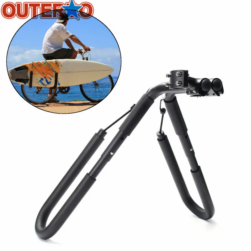 

25 to 32mm Accessories Fits Surfboards Up to 8" Bike Mount Surfboard Wakeboard Racks Bicycle Surfing Carrier Mount to Seat Posts