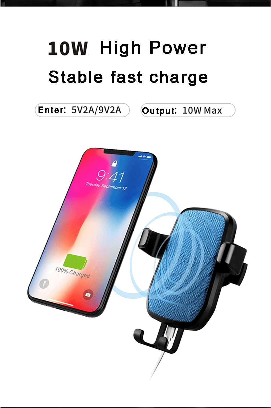 Car Mount Wireless Charger holder (4)