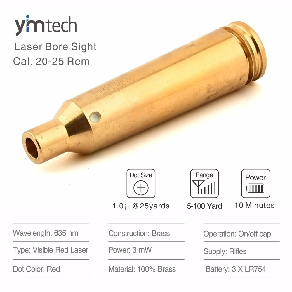 Buy New Red Dot Laser Brass Boresight CAL Cartridge