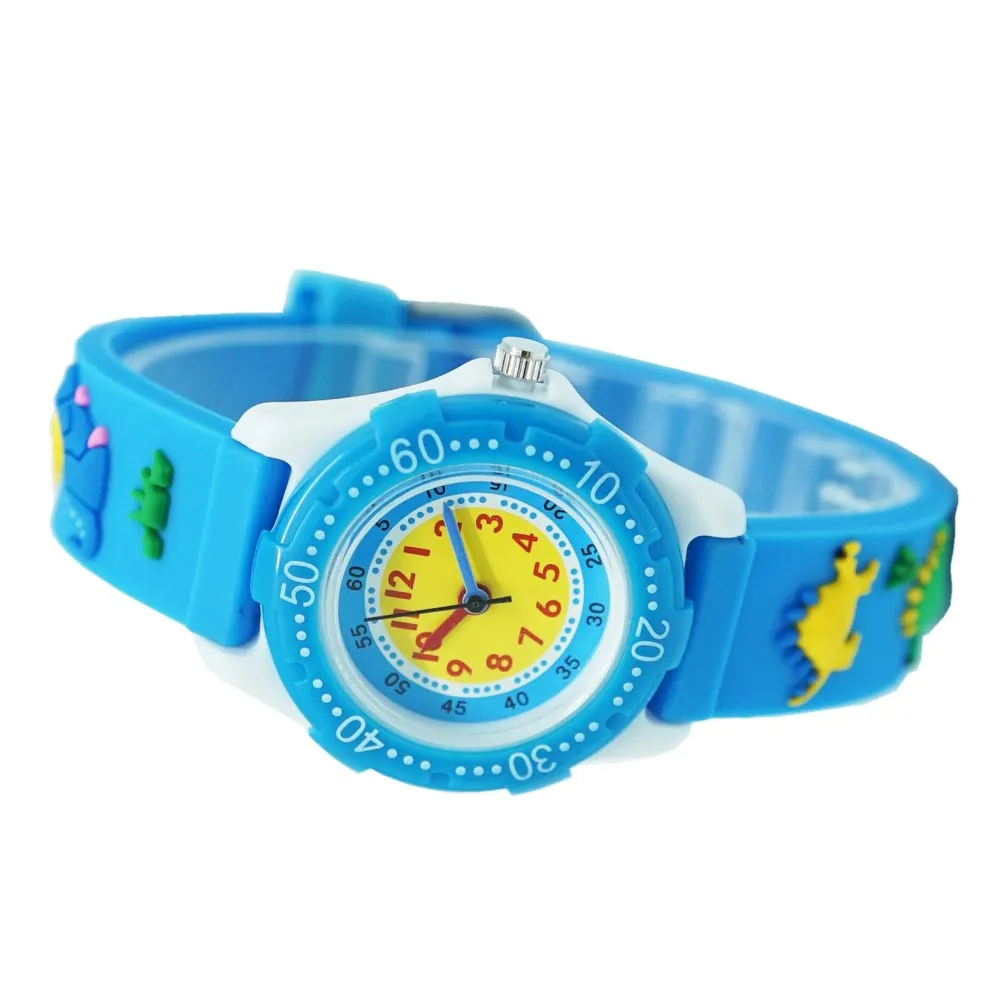 Бренд WILLIS силиконовые часы 3D последний стиль качество водонепроницаемые детские часы динозавр ремешок дизайн часы для студентов мальчиков детей