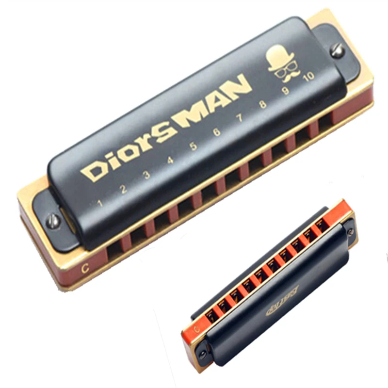 Easttop 10 Hole Harmonica Man Blues Harp Key Of C Mouth Ogan Diatone