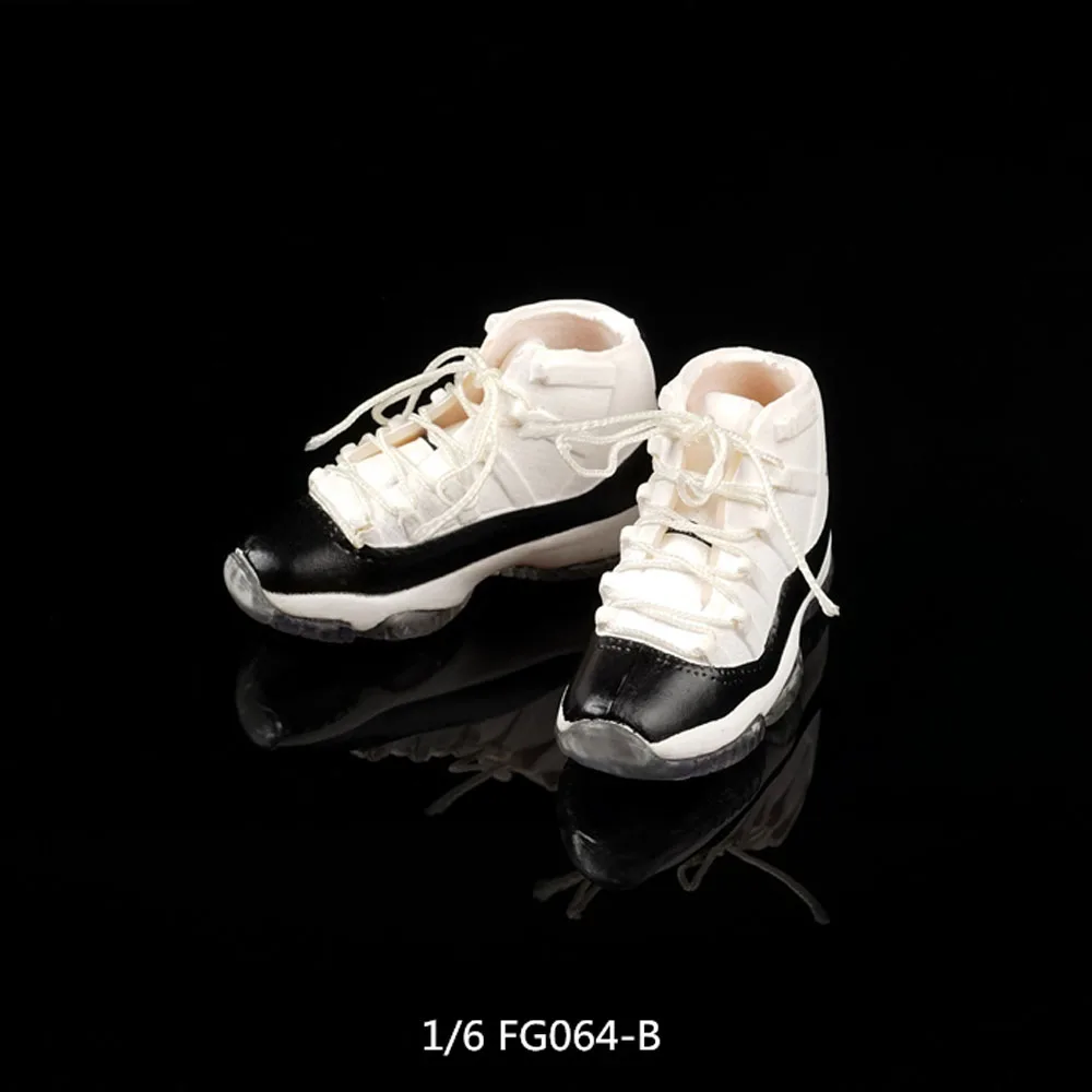 

Action Figure Accessory 1/6 Sport Running Shoes Hollow Lace-up Basketball Sneakers FG064 for 12" Male Female Model Figure