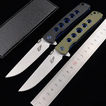 

Eafengrow 1964 ball bearing filpper D2 Blade G10 steel handle Folding Outdoor Survival EDC Tool camp hunt cleaver Kitchen Knife