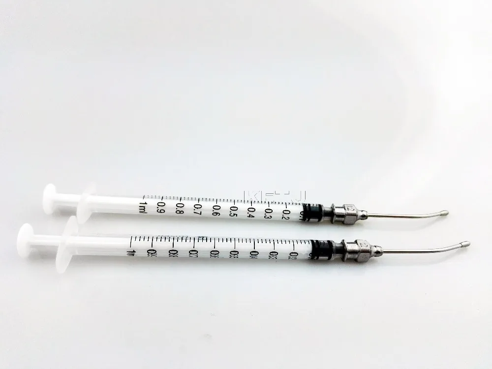 

Gavage Crop Needle Feeding Syringe 1ml W 1.2mm x 40mm #12 Curve, Animal Feeding Needle, Oral Syringe