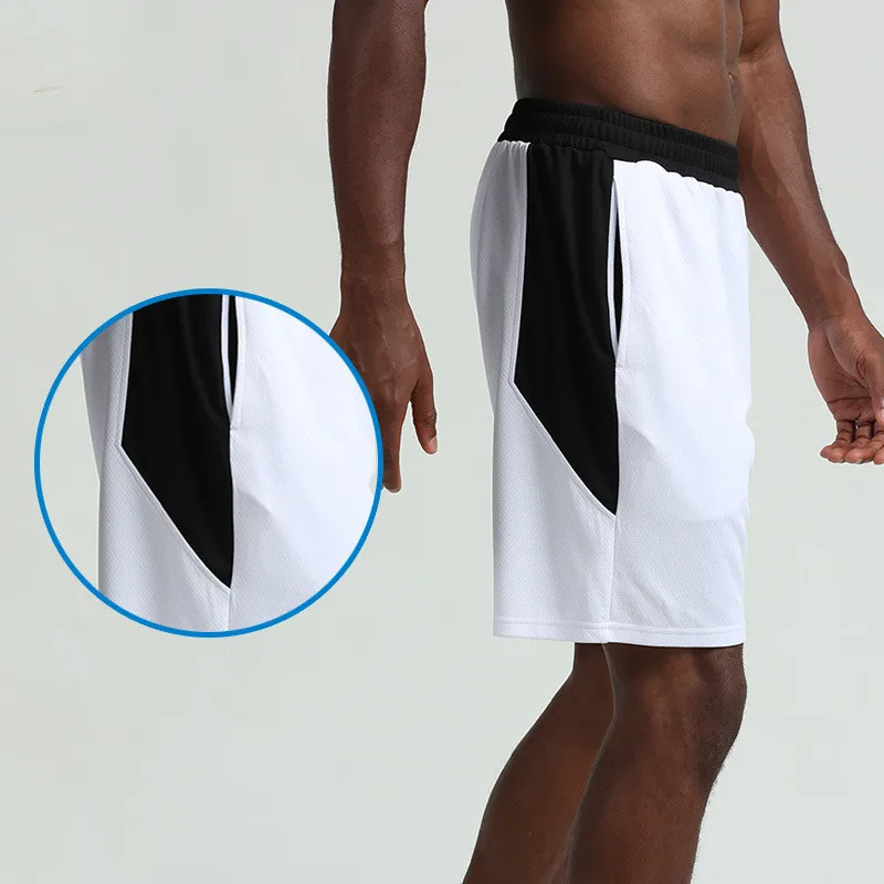 Summer Basketball Shorts Men Elastic Waist Loose GYM Sports Shorts Breathable Feminino Running Jogging Shorts Male Plus Size