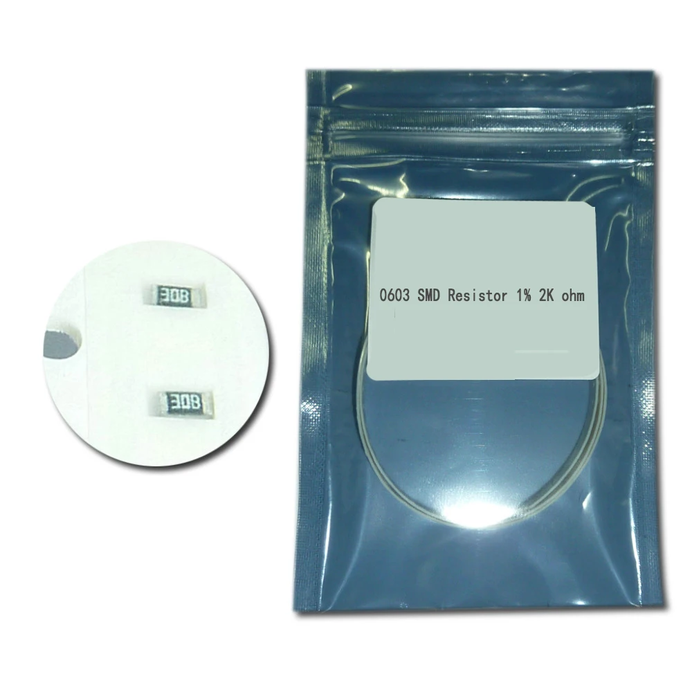 1000pcs/lot 0603 Chip Fixed Resistor SMD Resistor 1 2K ohmin