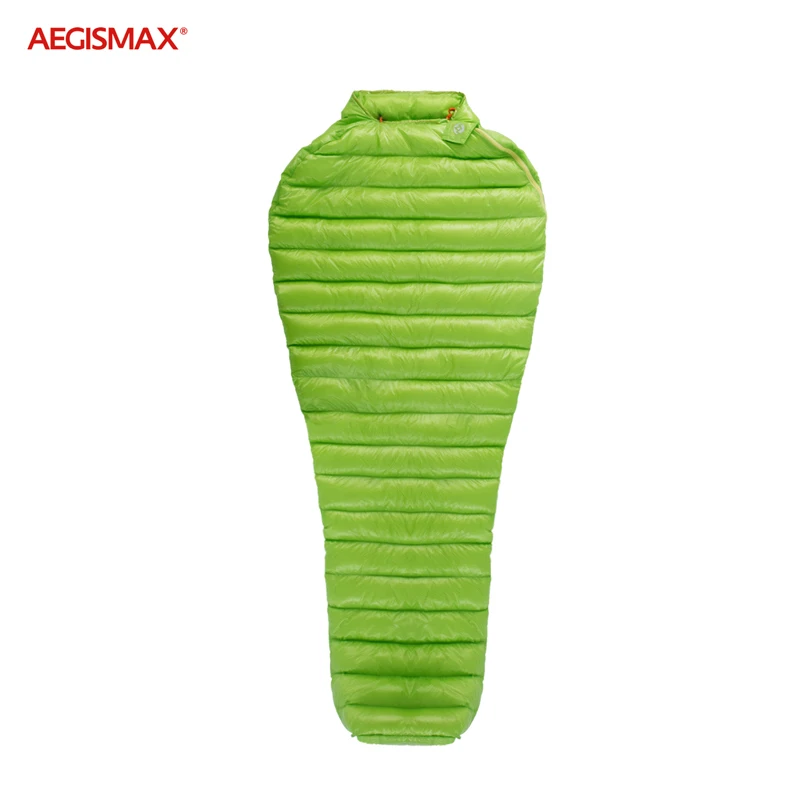 Best  Aegismax MINI Ultralight Lengthened Mummy White Goose Down Outdoor Camping through-sewn Sleeping Ba