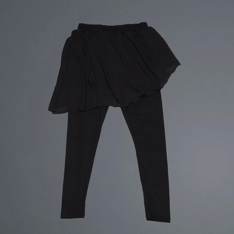 New fall chiffon leggings female Korean yards stitching chiffon skirt