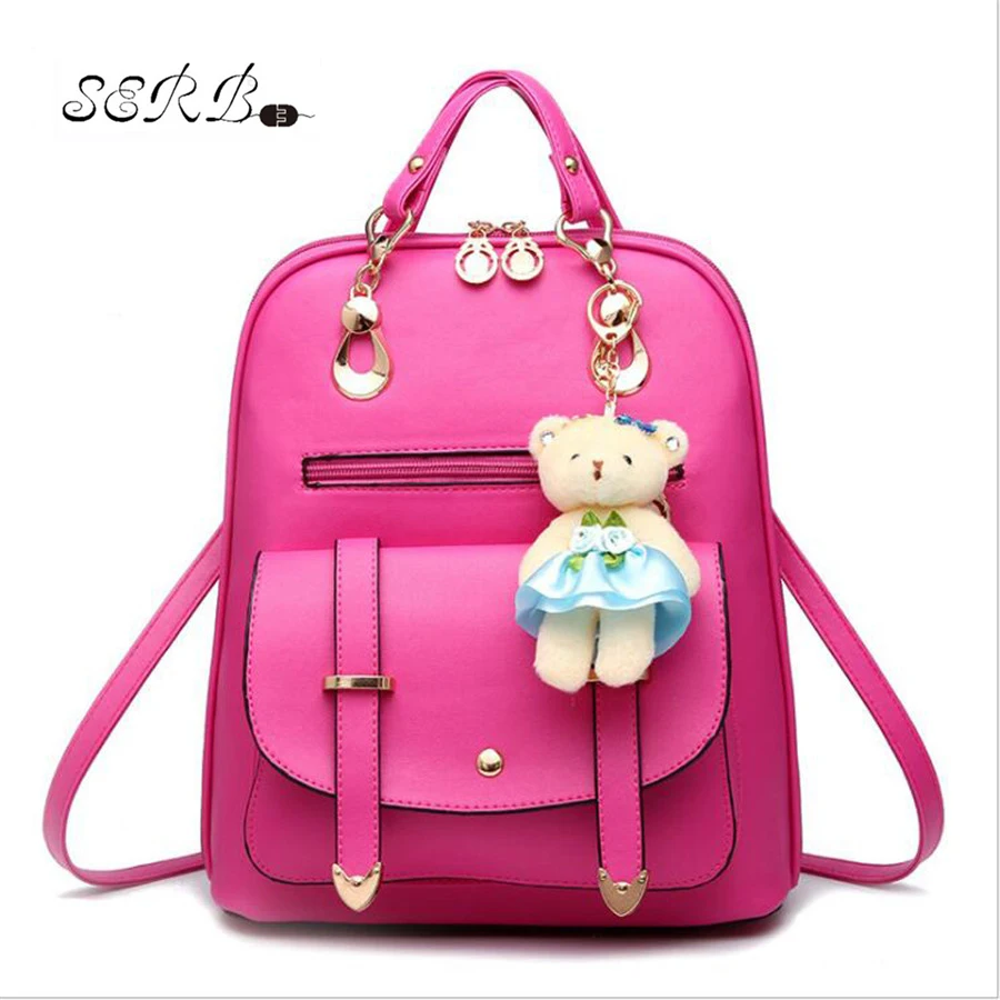 Brand Shoulder Bag Women Backpack PU Leather Backpack Women 2016 Hot