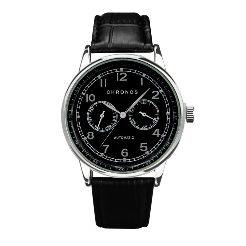 CHRONOS new arrival top selling Luxury leather watch men's fashionable and casual wrist watch Men's watch
