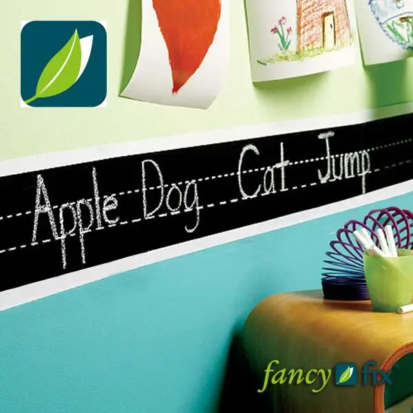 Vinyl Alphabet Cursive Handwriting Chalkboard Worksheets Wall Decal