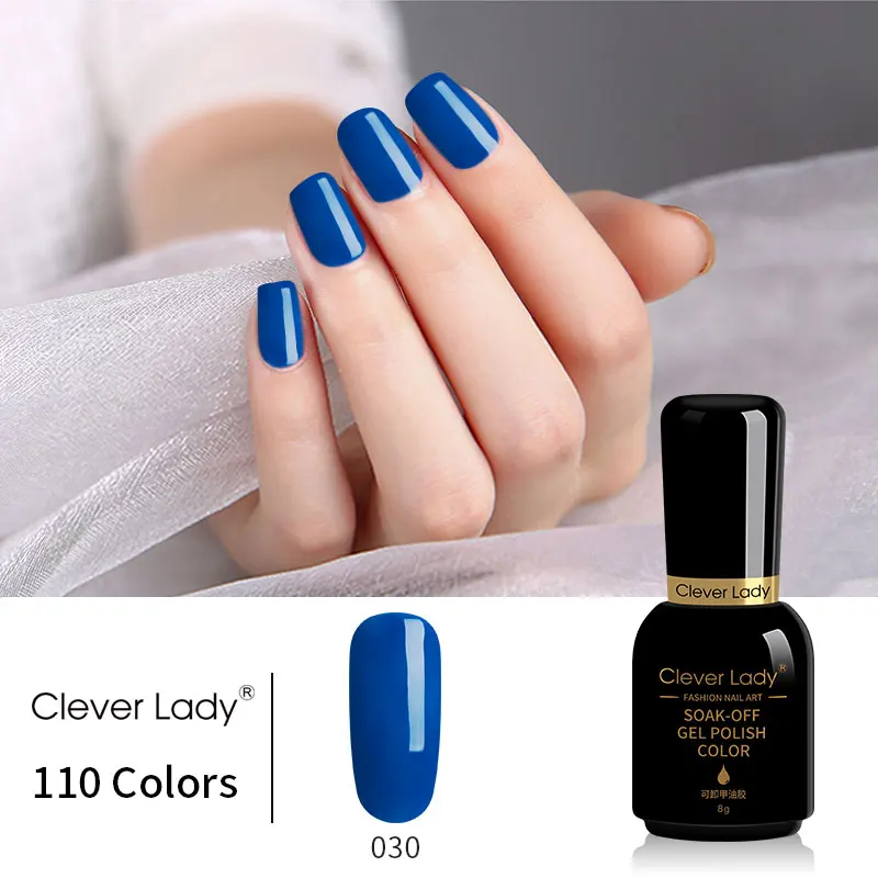 Clever Lady УФ-гель для ногтей светодиодный геллак Esmalte Permanente Гибридный гвоздь гель лак 110 цветов Набор лаков для ногтей смола 8 мл(1 - Цвет: 030