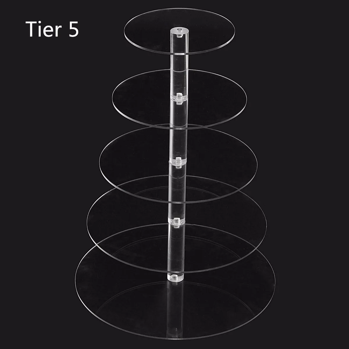 3/4/5/6 уровня прозрачный белый круглый чашки торт подставка акриловая подставка для кекса поставки Дисплей башня одежда для свадьбы, дня рождения украшения