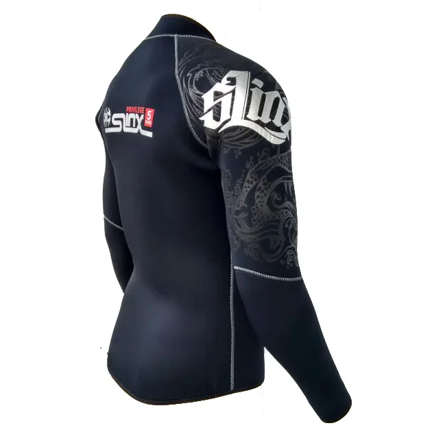 Slinx 5 мм Неопреновая куртка для дайвинга, гидрокостюм для женщин и мужчин, одежда для серфинга, одежда для плавания, гидрокостюм