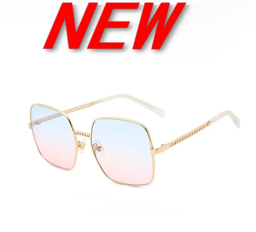 

big Frame Metal Square Sunglasses Women Classic Vintage Pilot Sun Glasses Brand Design Gradient Sunglasses Oculos gafas de sol