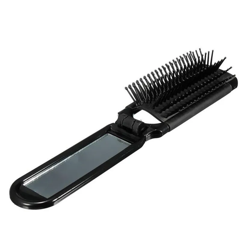 1pcs Random Color Hair Comb Brush Folding Hairs Brushes with Mirror