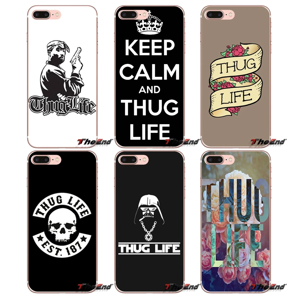 

For iPhone X 4 4S 5 5S 5C SE 6 6S 7 8 Plus Samsung Galaxy J1 J3 J5 J7 A3 A5 2016 2017 Thug life art Legend print Pattern Case