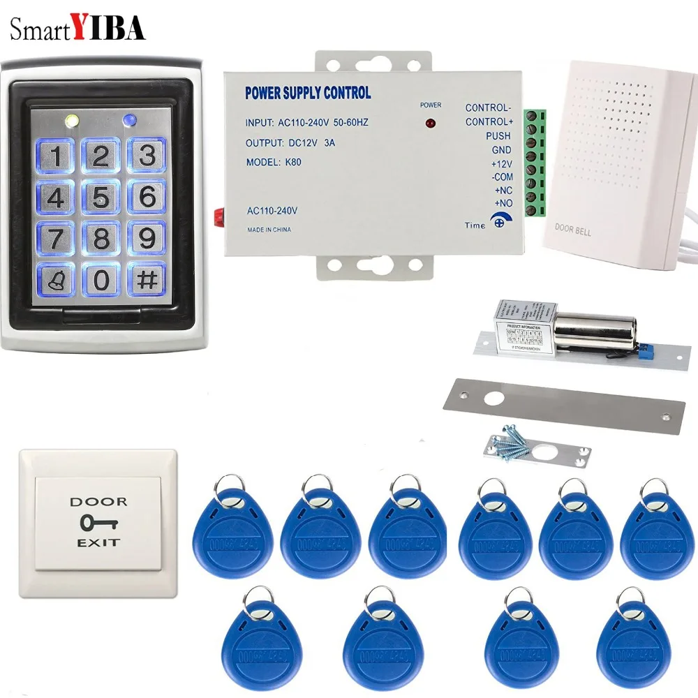 SmartYIBA RFID клавиатуры двери Система контроля доступа комплект с Strike пульт