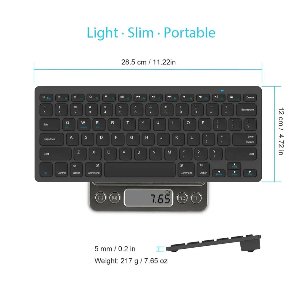Ультра тонкий Bluetooth 3 0 Беспроводная клавиатура Teclado для Apple iPad iOS Android Windows серии