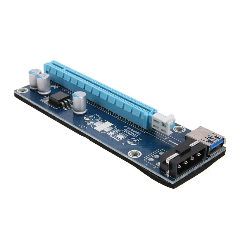 60 см PCI-E PCI Express Riser Card 1X to 16X USB 3,0 удлинитель графическая карта адаптер SATA 15Pin to 4Pin кабель питания для BTC майнинга