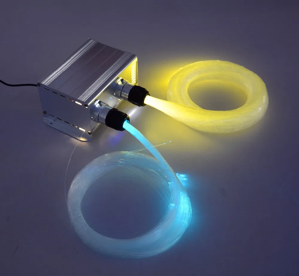 20keys RF 7W*2 14W Optic Fiber light engine with twinkle and shooting