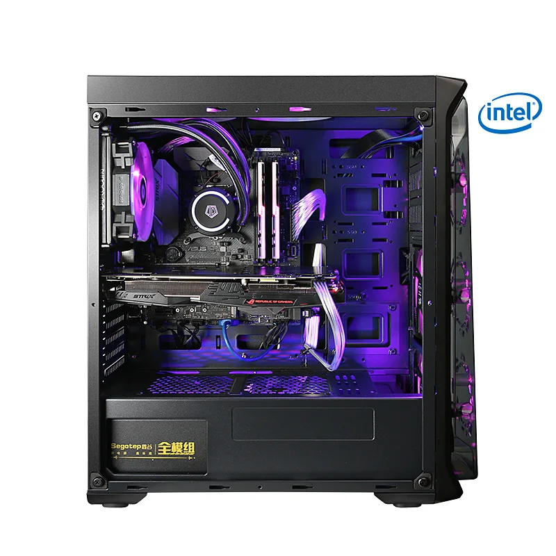 Kotin S12 RGB легкий Настольный игровой компьютер высокого класса i7 8700 RTX2070 Corsair 650 Вт PSU