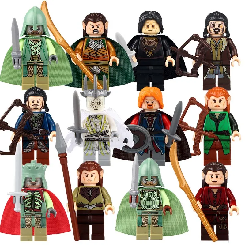 

1PC On Sale The Lord of the Rings Grima Wormtongue Boromir Rohan Archer Bard The Bowman Building Blocks Kids Toys