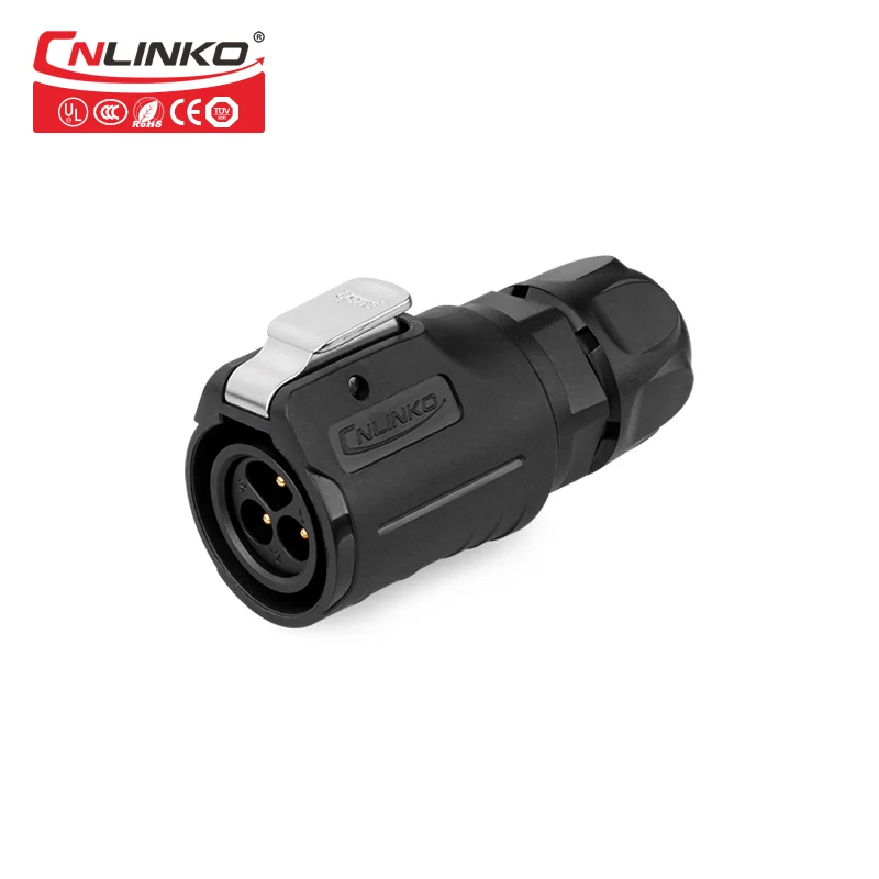 CNLinko M16 3-контактный разъем Заводская поставка 10A 3 Pin IP67 Мощность разъем с Пылезащитный чехол