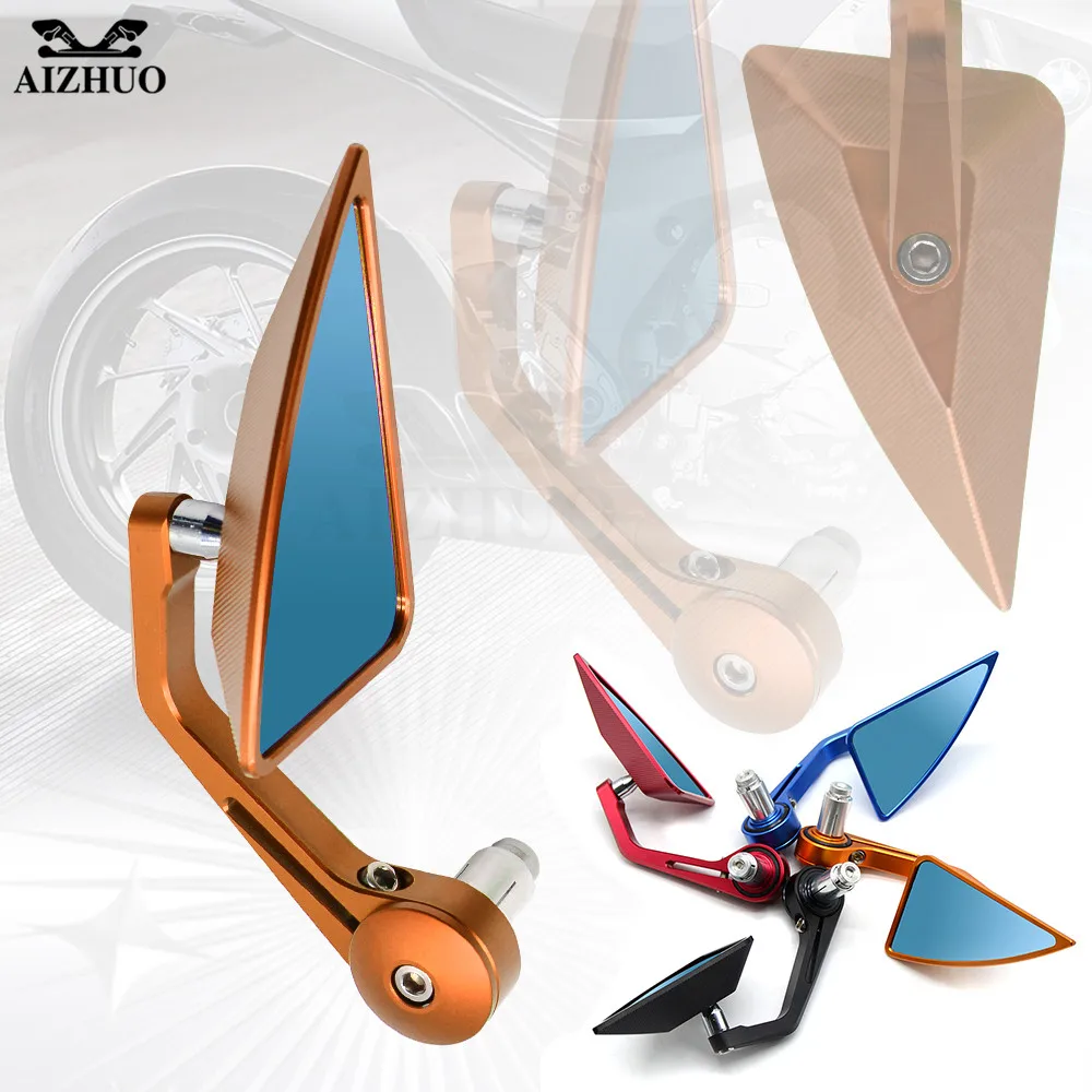 

7/8'' Rear View Mirrors Handle Bar End Mirror FOR HONDA MSX125/GROM CBR250R VFR 1200/F ST 1300 Black SpiRit CBF1000 VF750S