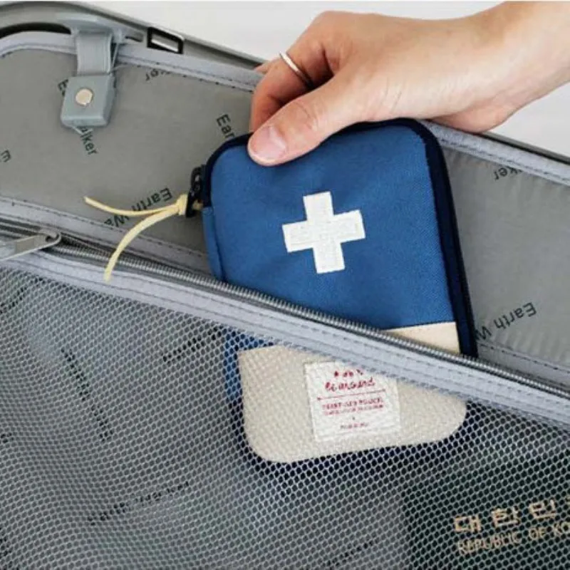 Портативный аптечка первой помощи сумка для путешествий Медицина посылка набор для оказания первой медицинской помощи сумки маленькие медицина Органайзер с разделителем для хранения