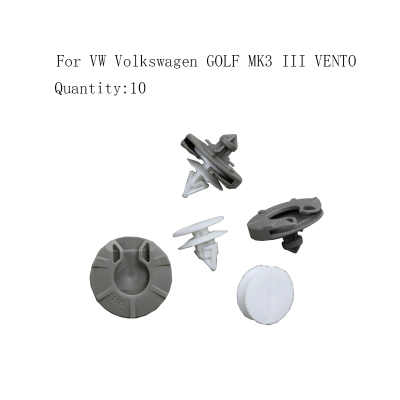 For VW GOLF MK3 III VENTO Interior Door Trim Panel Clips x10 (Color