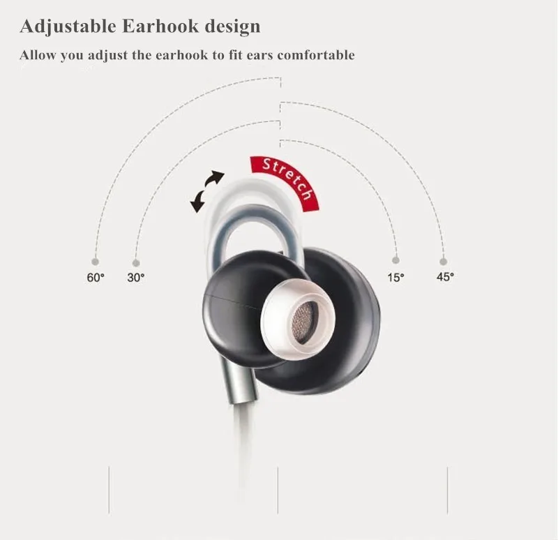 Noise Cancelling Bluetooth Headset Sports Wireless Handsfree Earphones Voice Command Sweatproof Bluetooth Earphones with Mic (6)