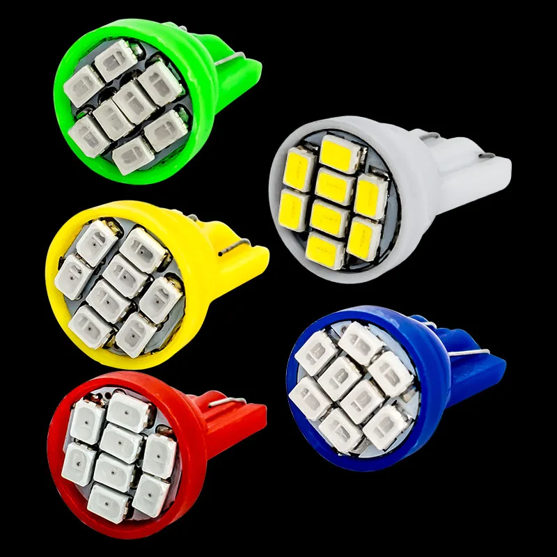 10 шт. T10 194 2825 W5W 8 led 3020 smd габаритный автомобильный фонарь для чтения купольная