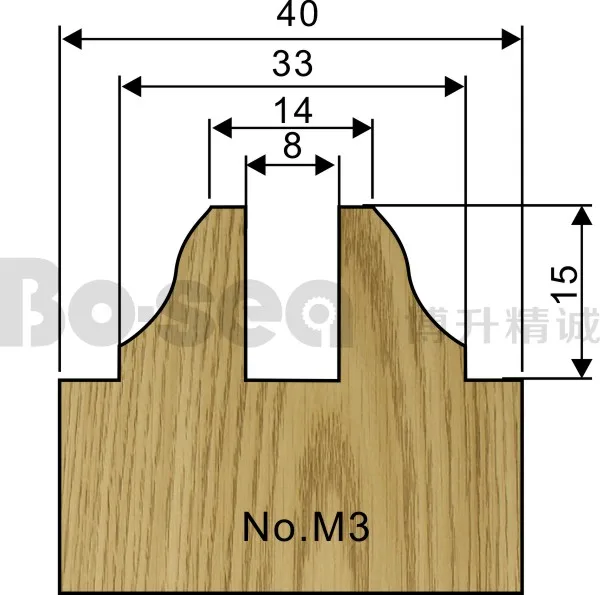 5 шт./компл. дверная рама резак для деревообработки 3 шт.-паз 2pcs-Mortise шпинделя машина резак Бо-море - Длина режущей кромки: M3