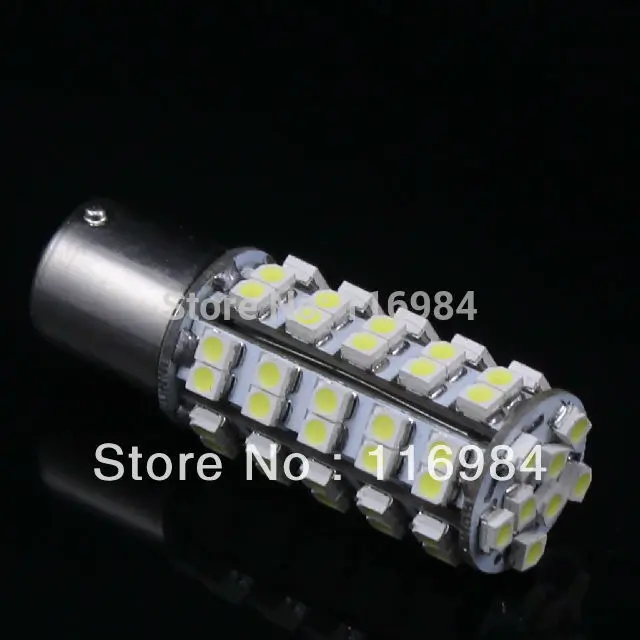 2PCS x BA15S 1156 68SMD 1210 3528 LED Car Turn Tail Brake Signal Light Bulb WHITE | Автомобили и мотоциклы