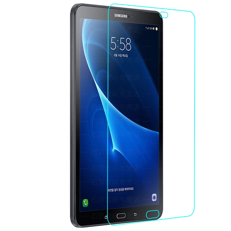 Детский чехол для Samsung Galaxy Tab A A6 10,1 "2016 SM-T580 T585 T585N Силикон + PC подставка жесткий чехол с запястьем + плечевой ремень