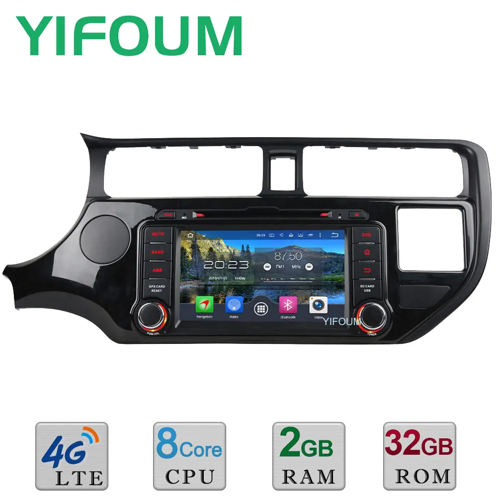 

4GB RAM 32GB ROM Android 6.0 Octa Core 4G WIFI DAB+ RDS Car DVD Stereo Radio GPS Navigation Player For KIA RIO K3 2011-2014