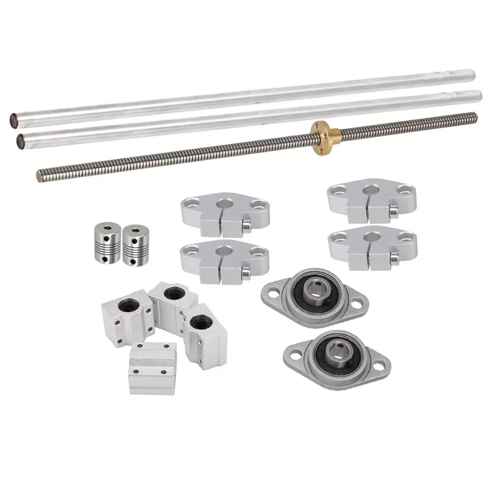 Vertical 2mm Lead Screw &l300mm Shaft Optical Axis&pillow Block