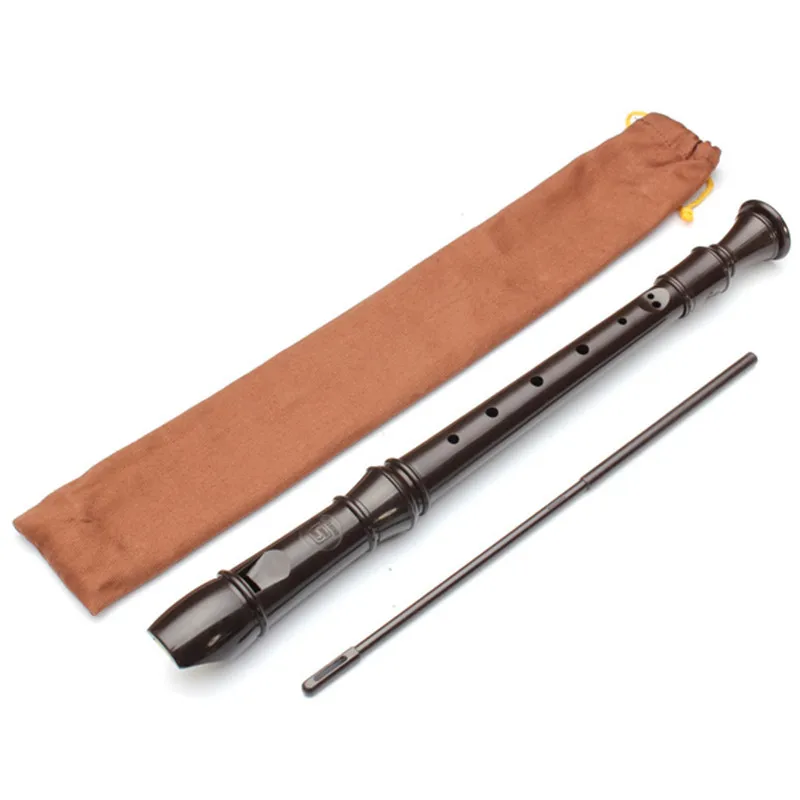Зебра 8 отверстий коричневый музыкальный инструмент SRG-405 немецкий сопрано рекордер флейта студента начинающих флейта для ребенка подарок