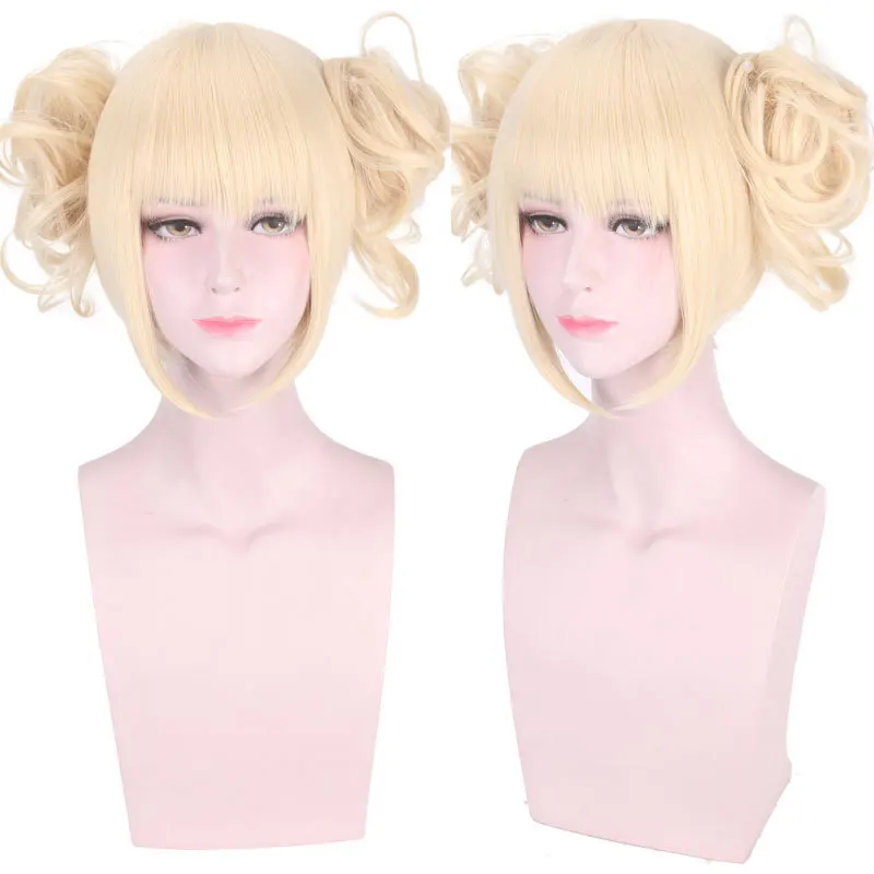 

My Boku no Hero Academia Himiko Toga Light Blonde Ponytail Cosplay Wig + Cap