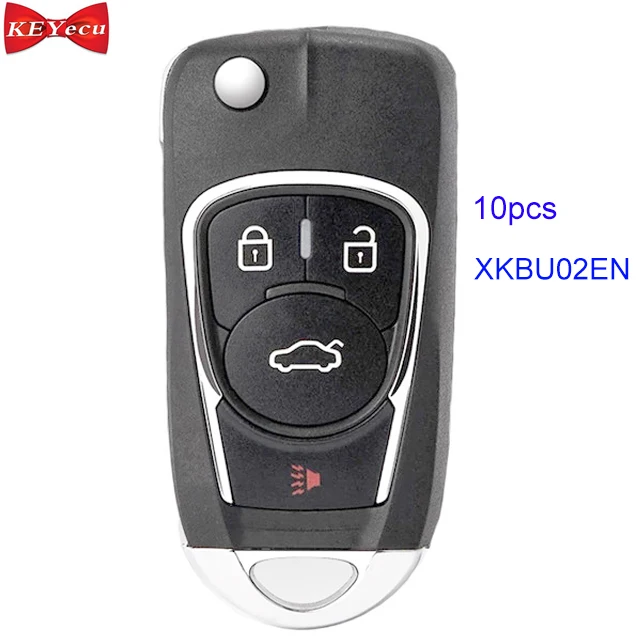 

10pcs Xhorse XKBU02EN Universal Remote Key Fob 4 Button for VVDI VVDI2 Key Tool XKBU02EN