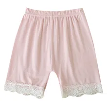 LONSANT Шорты для маленьких девочек Детские однотонные кружевные безопасные штаны Мягкое хлопковое нижнее белье для малышей летние шорты из модала для девочек