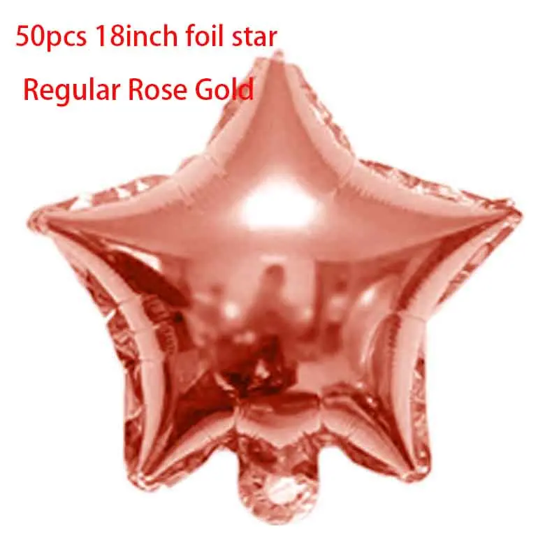 50pcs Aluminum film metal star helium balloon Foil Ballons Wedding Baby shower Birthday Party Decoration Baloons S7XZ