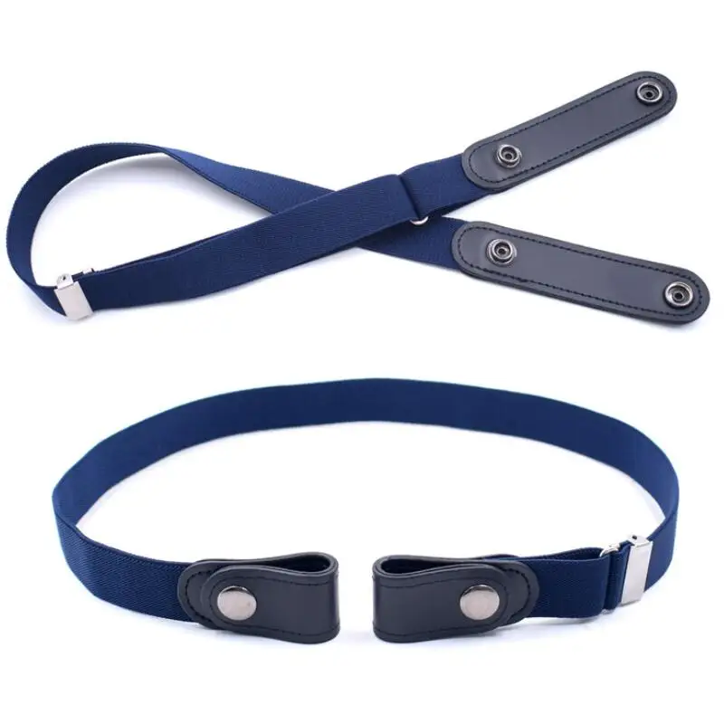 

new design Fashion No Buckle Waist Belt 2.5cm Invisible Stretch Elastic Belts Adjustable Adult /Children Invisible Elastic Belt