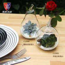 O. RoseLif креативное Яблоко Груша Террариум стеклянный цветочный горшок вазы настольные Свадебные украшения выдувные горшки Яблоко Груша террариум