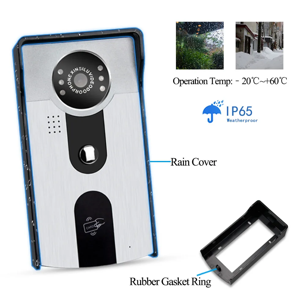700TVL RFID камера видео домофон система ИК КМОП ночного видения наружный блок