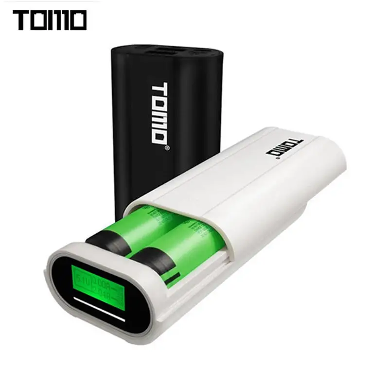 Оригинальный чехол TOMO T2 с двумя usb-портами зарядное устройство 18650 для