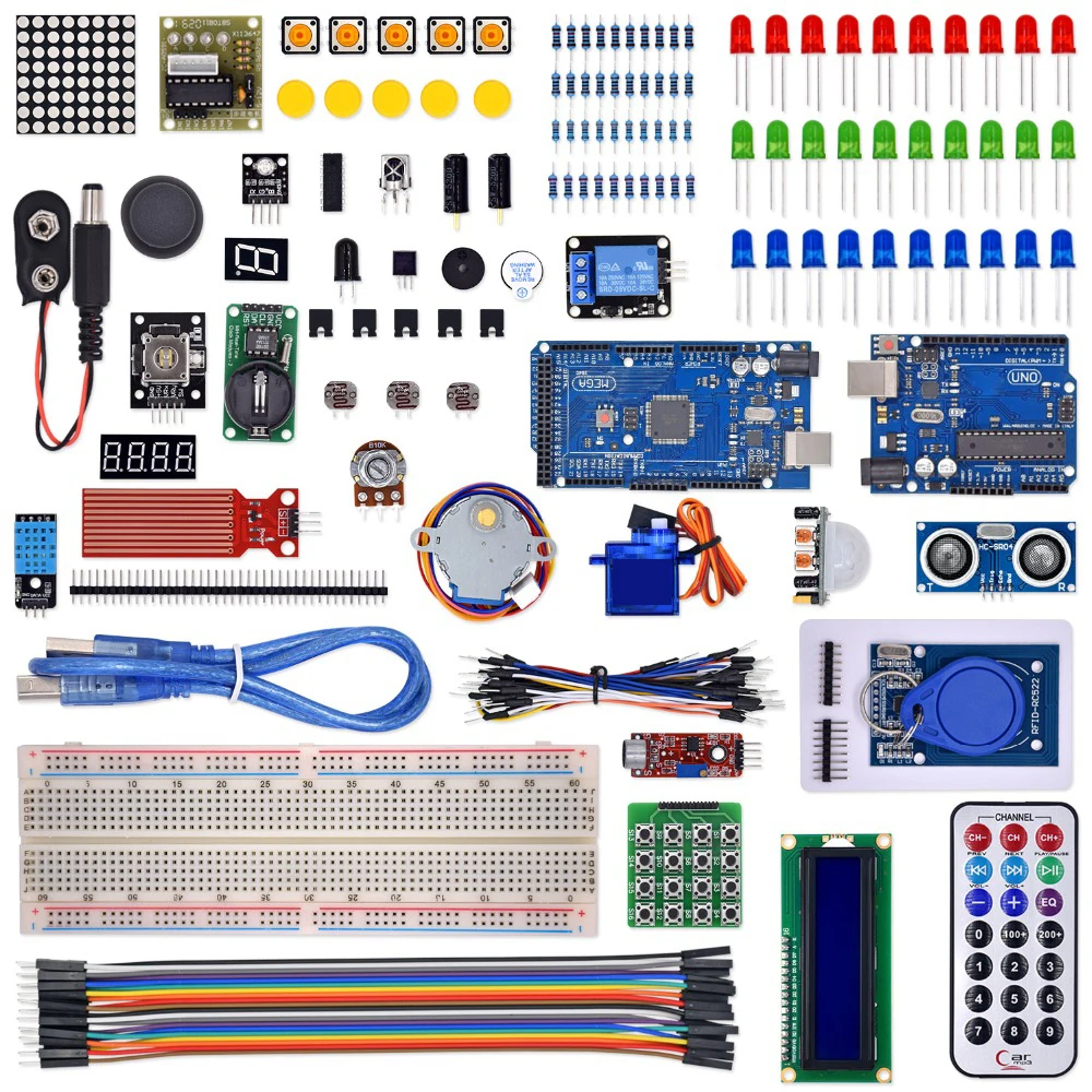 Kit-for-ardui-uno-with-mega-2560-lcd1602-hc-sr04-dupont-line-in-plastic-box